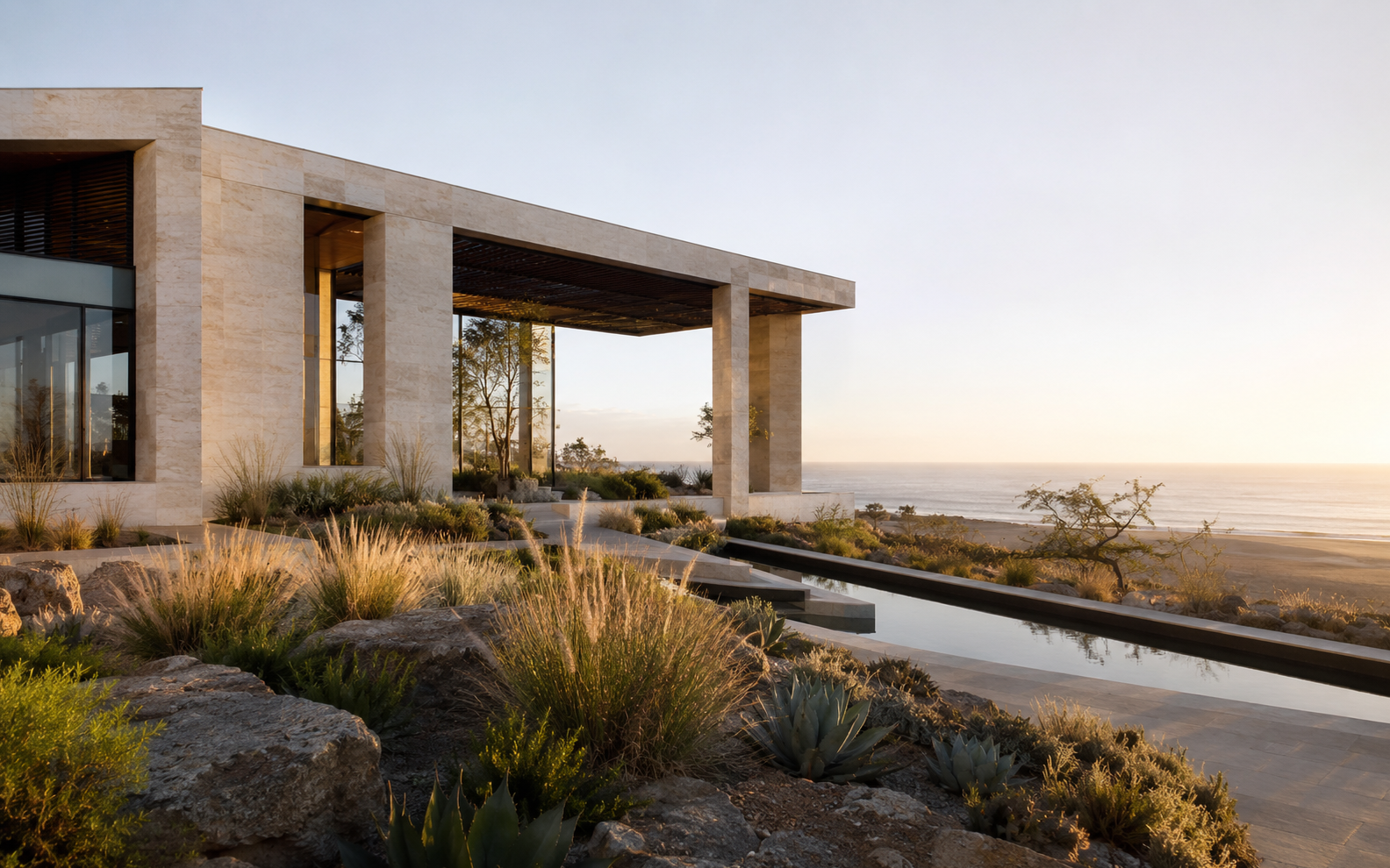 Contemporary architecture representing durable investment and cross-border growth